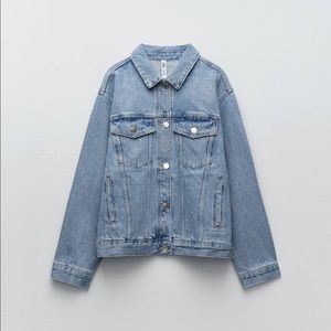 Zara Denim Jacket with Embellishments